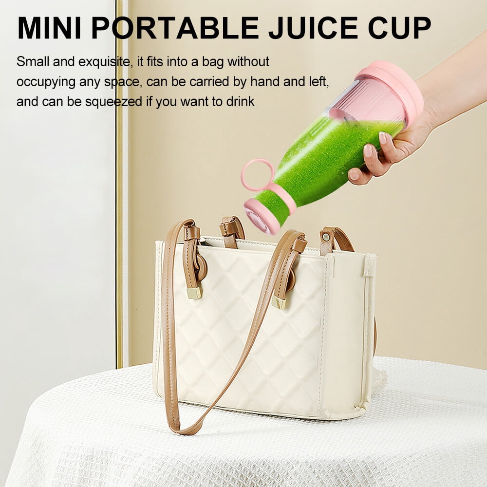 Portable Blender Personal Bottle Powerful Mini Fresh Juice,Blender Juicing Cup-blue