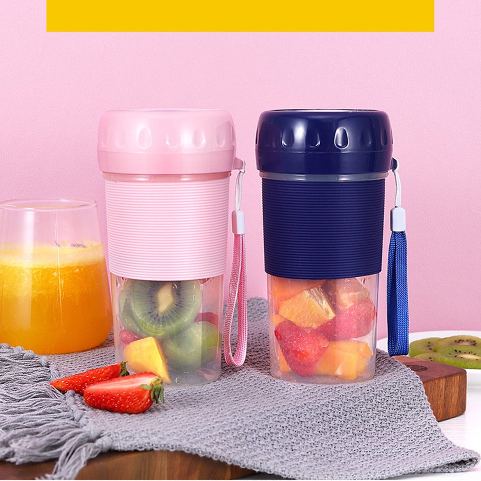 Portable Blend-Er, Blend-Er Shakes Juicer Cup Usb Rechargeable for Home, Travel Electric Juicers On Portable Mini Juicer