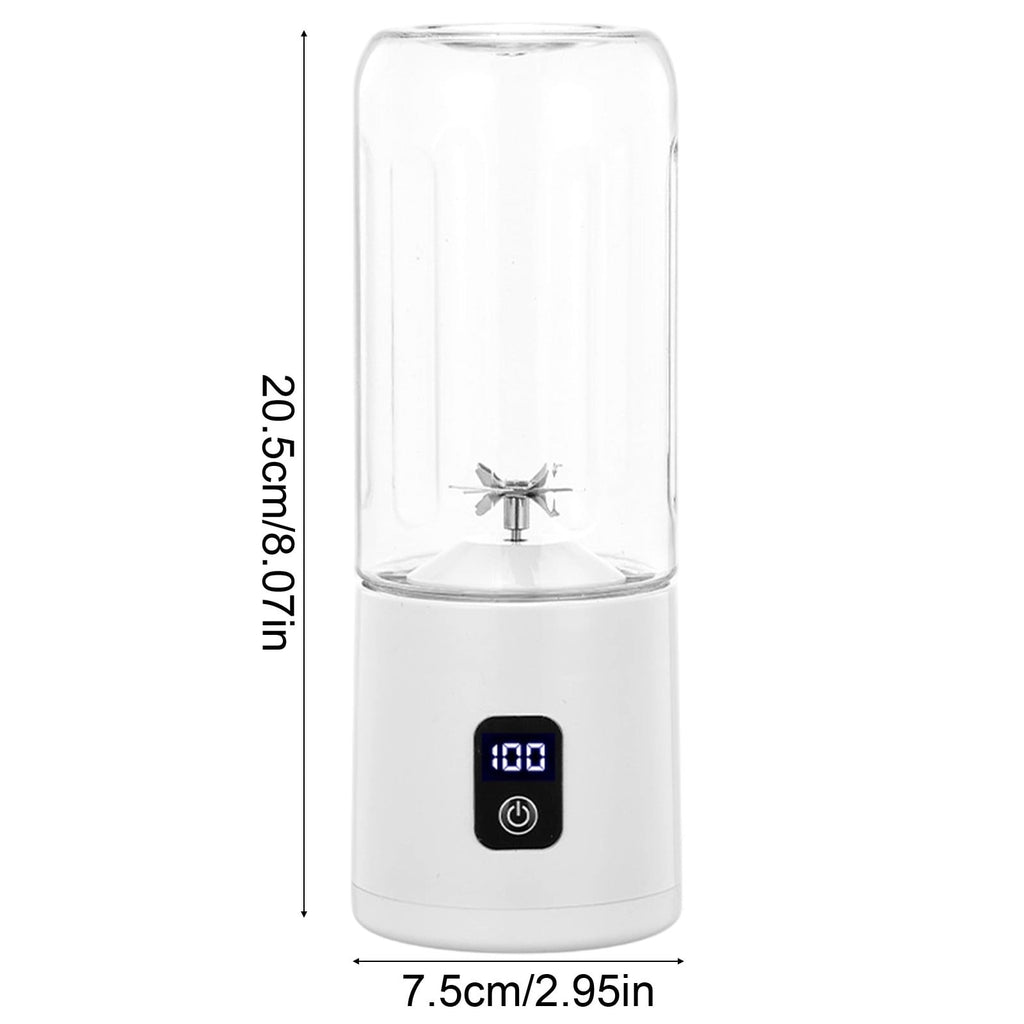 Wireless Portable Juicer Cup, Compact Juicer for Fresh Beverages, Personal Blender with One-Touch Operation for Smoothies, Protein Shakes and Baby Food On-the-Go