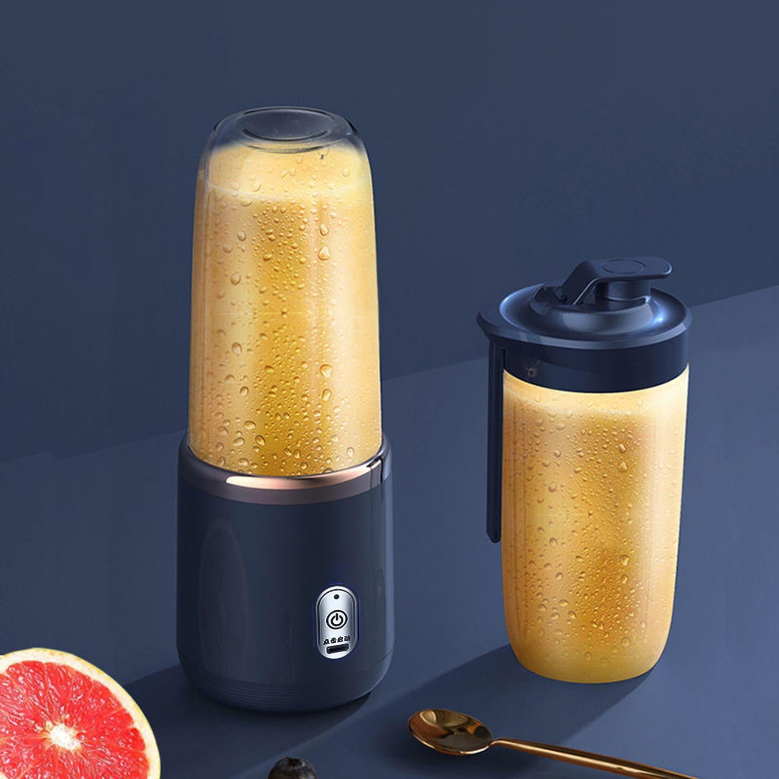 400ml Portable Blender, USB Fruit Mixer Juicer Cup for Milkshake Smoothies , Blue