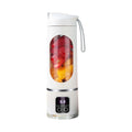 erfcxs Digital Multimode Juicer 450ml Portable Digital Display Juicer Mini Juice Cup With 12 Stainless Steel Smart LED Display For Diet