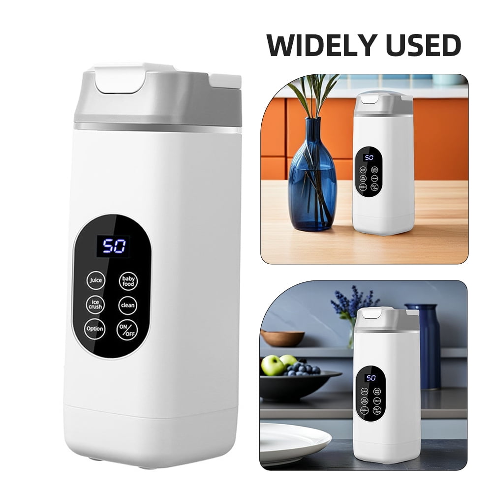 White Portable Juice Blender, 12 Blade, USB Charging, Ideal for Home and Outdoor Adventures