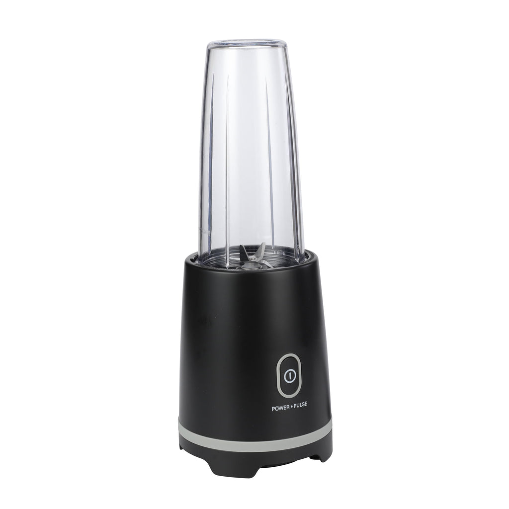 Black Single-Serve Blender with 1 Travel Lid, 16 oz, New