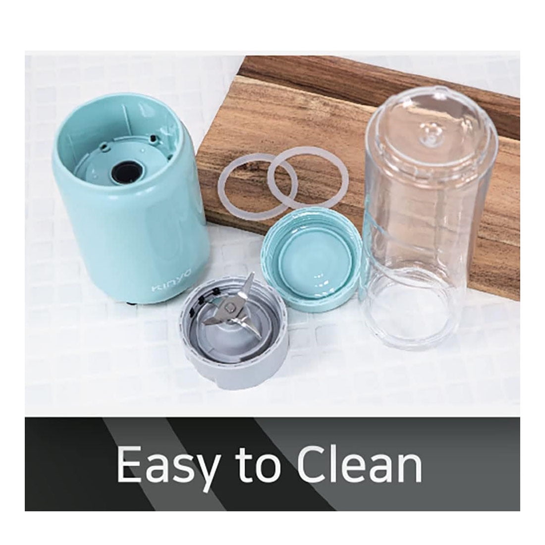 150W Electric Mini Personal Size Portable Blender with 2 bottles (280ml)