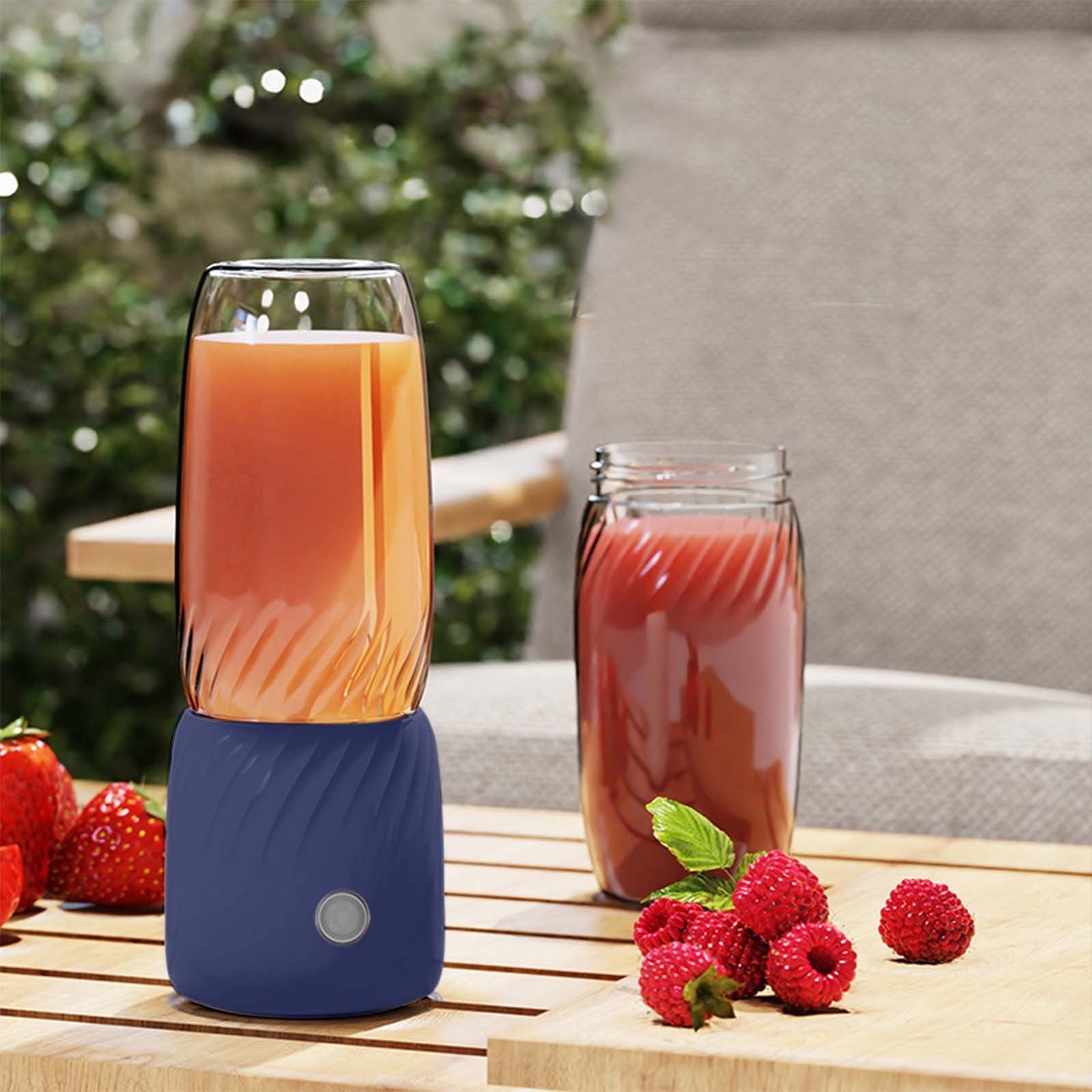 Portable Blender, Personal Size Blender for Shakes and Smoothies with 6 Blades, 10 Oz Mini Blender Cup with Travel Lid and USB Rechargeable for office, Gym, Kitchen